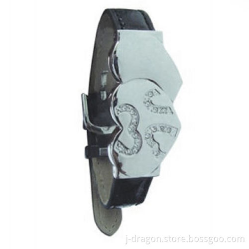 Leather Bracelet USB Disk with Hot Stamp Logo, Shaking and Electromagnetic Interfering Resistant